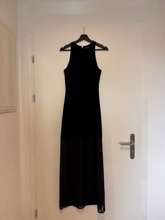 Black girls dress size S sheer panel detail