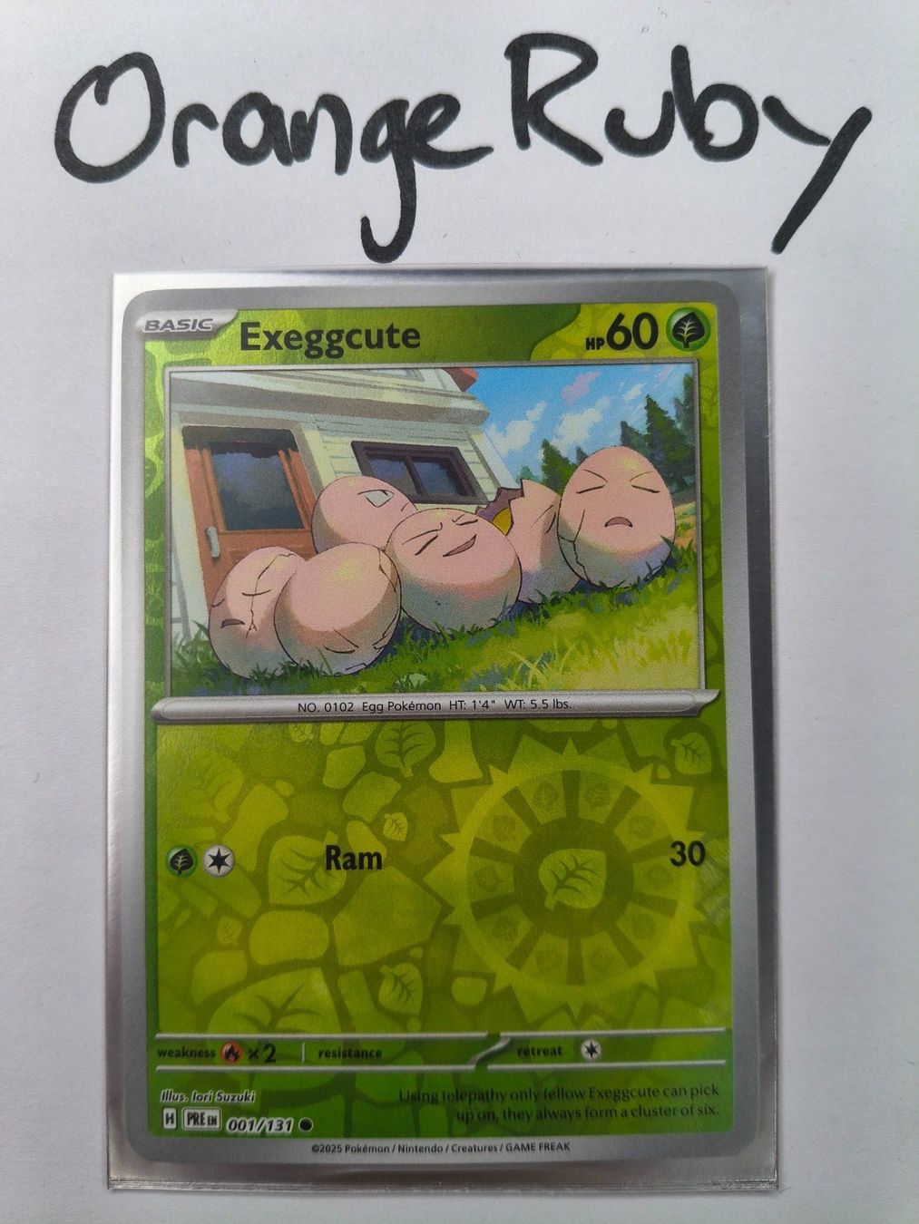 Pokémon Carte collezionabili: Exeggcute 001/131 REVERSE HOLO Prismatic Evolutions PRE EN – Usato da St. Gallen venduto da OrangeRuby