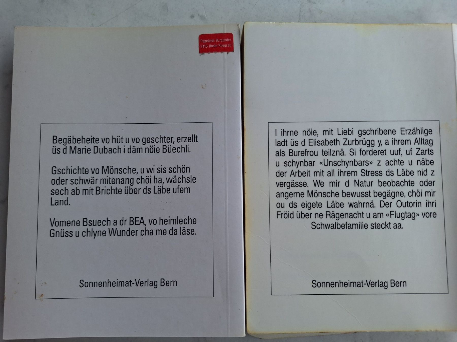 Libri: 11 STK MUNDARTBÜCHLEIN MINI BUCH – Usato da Huttwil venduto da Kunterbuntli 3
