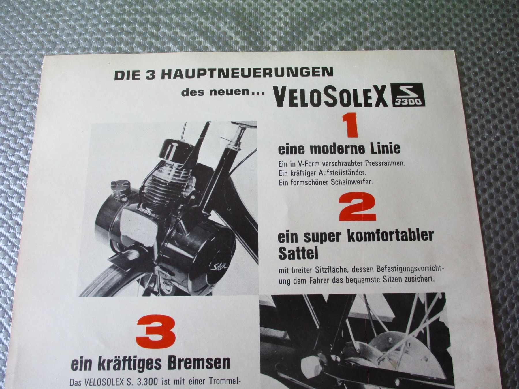 Documenti: Velo Solex S 3300 Prospekt, Original, – Usato da Ottikon Gossau ZH venduto da hokuspokus 5