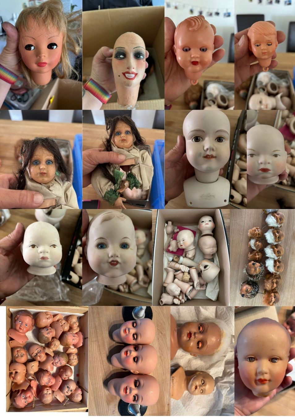 Poupées: Grosse Sammlung Puppenköpfe diverse Modelle gebraucht – D'occasion à Beinwil (Freiamt) par Lialina 2