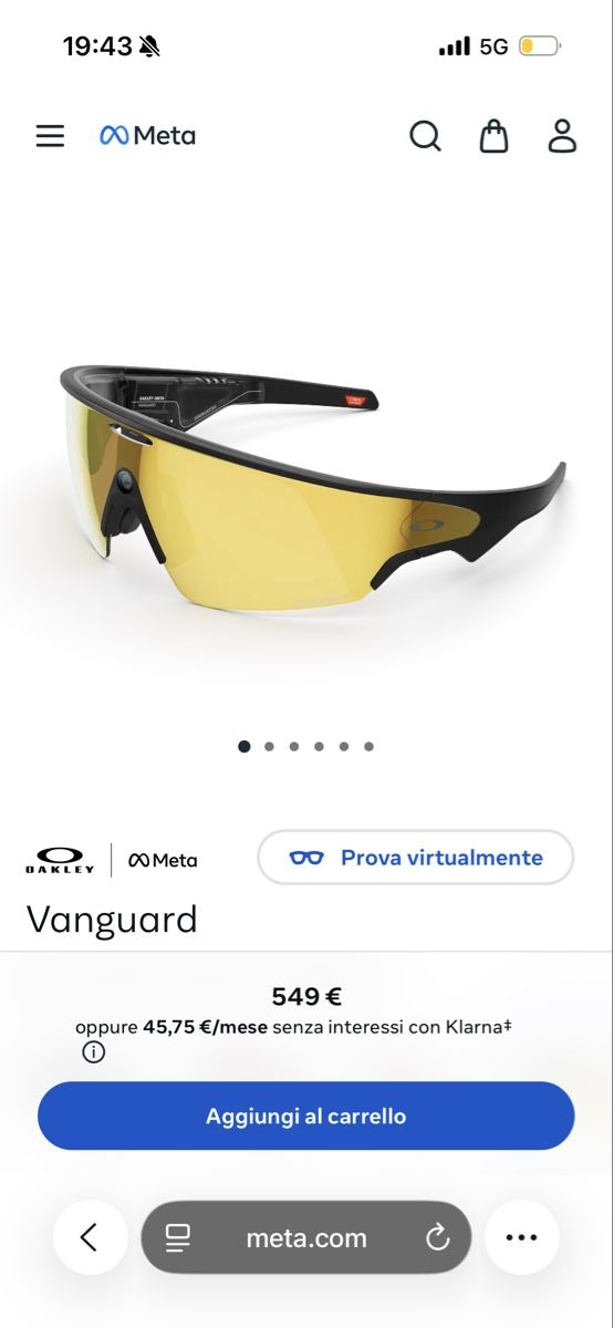 Oakley Lunettes & Verres: Oakley Vanguard Meta Glasses White or Black – Neuf avec emballage d'origine à Breganzona par san_mc9w 8
