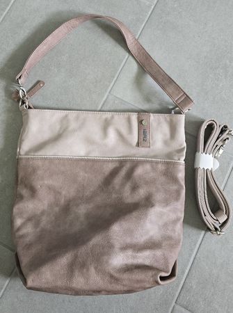 Zwei Ledertasche beige, rosé neuwertig
