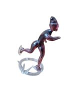 Figur Glas Schlittschuhläufer