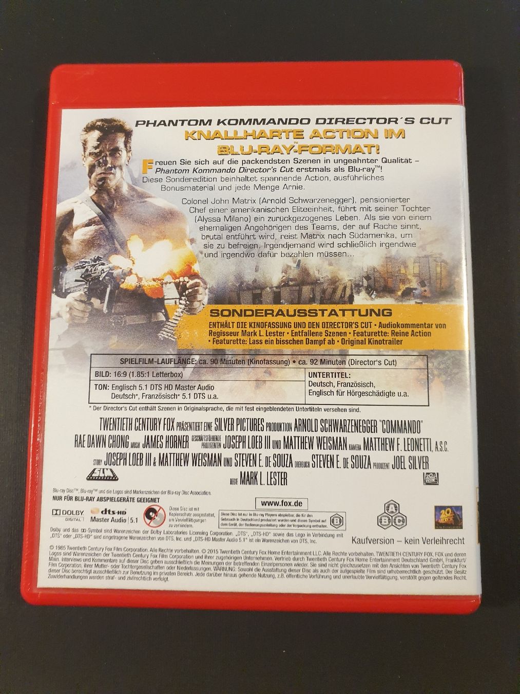 Tutti i DVDs: Phantom Kommando Blu-ray Director's Cut – Usato da Steffisburg venduto da Blue_bj5g 1