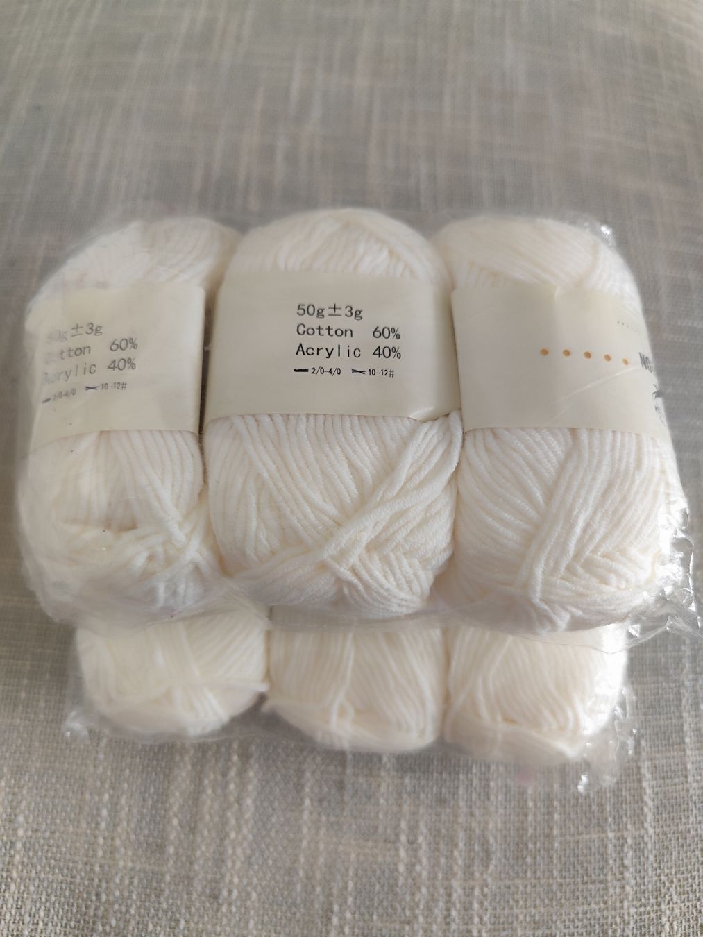 Cordicelle & Fili: 6 milk-white yarn balls – Nuovo (secondo la descrizione) da Zürich venduto da lub_6w8f