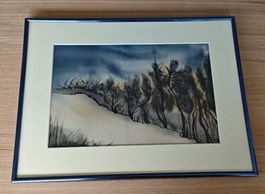 Bild Winterlandschaft inkl. Rahmen ca 30x40 cm