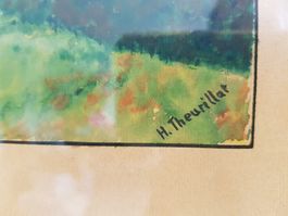 Theurillat Herbert (1896-1987) Aquarelle signée ancienne