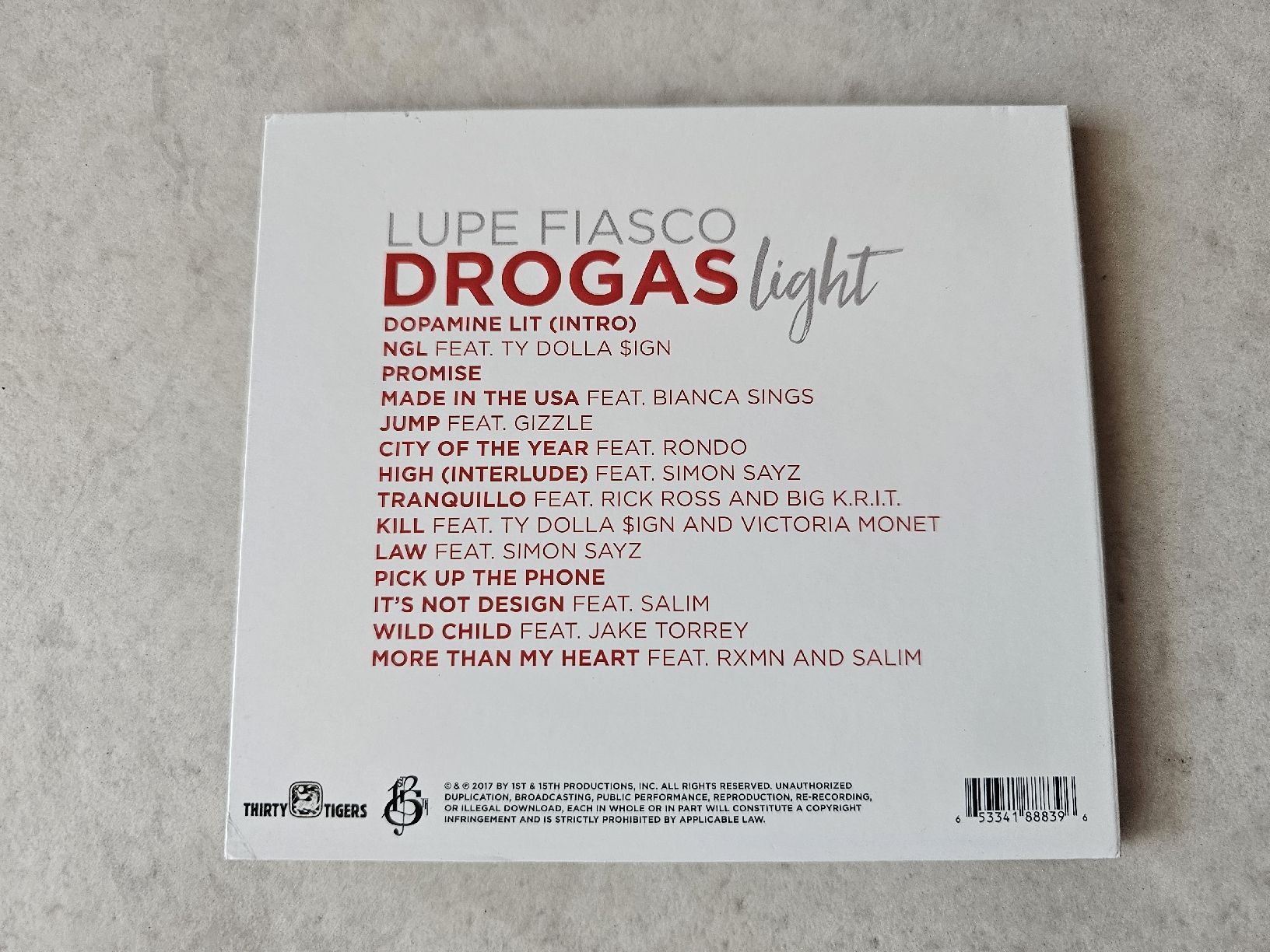 CD: Lupe Fiasco  -  Drogas Light – Usato da Schneisingen venduto da backstore24 1