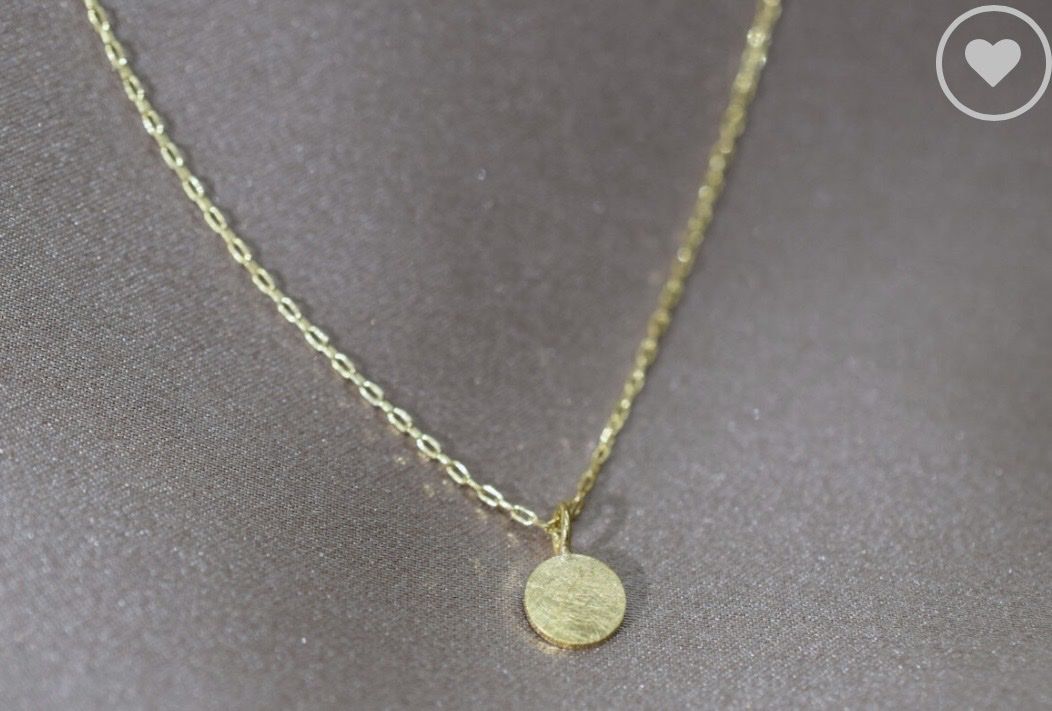 Catenine: Necklace Tiny Brushed Medaillon - Yoshiki – Usato da Möhlin venduto da vil_g6sg 1