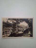 AK Davos Rütiweg Holzbank & Panorama, Foto J. TRAUFFER 1933