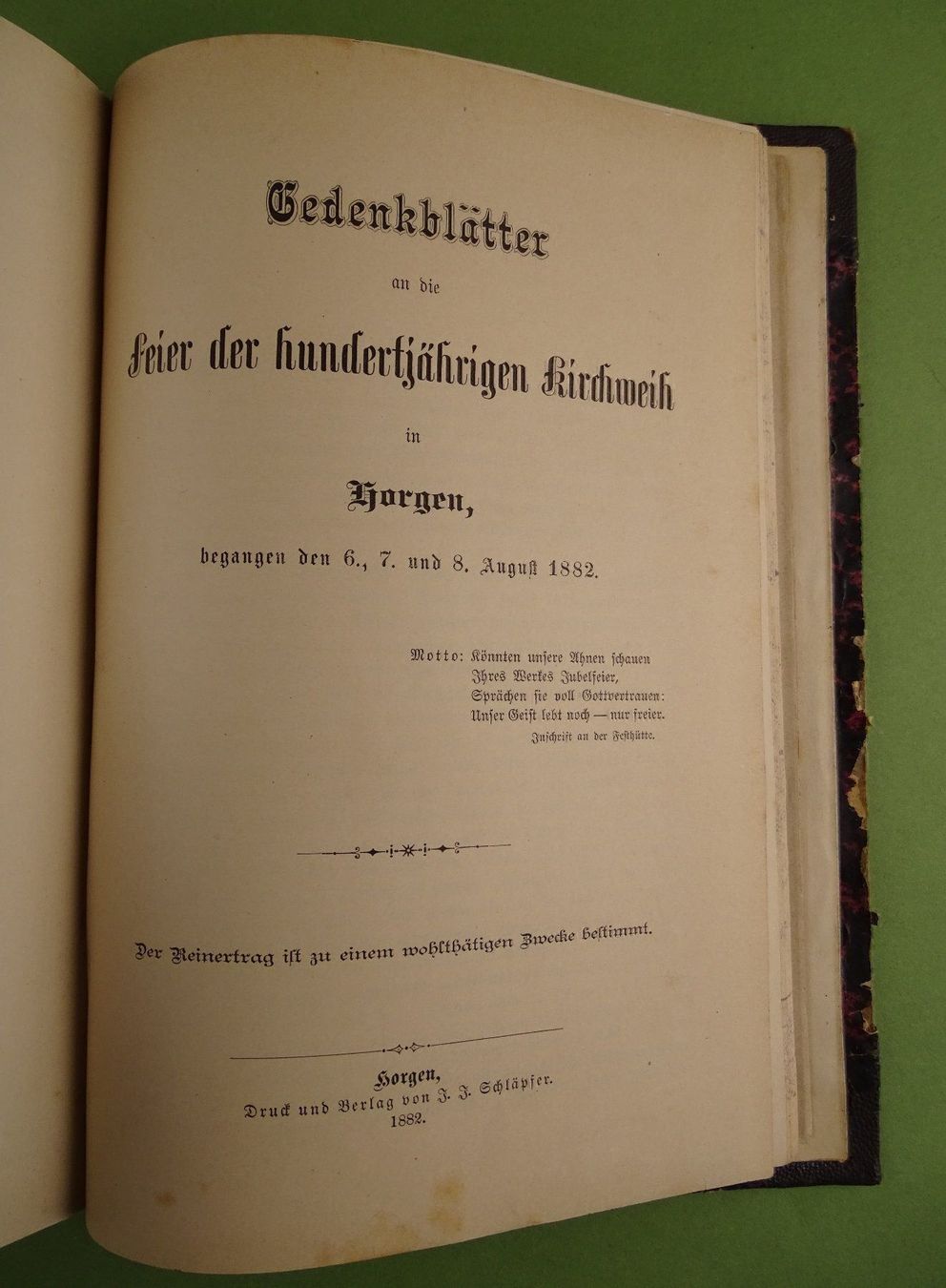 Libri: GESCHICHTE DER GEMEINDE HORGEN, 1882 – Usato da Grüningen venduto da Kartensammler 9