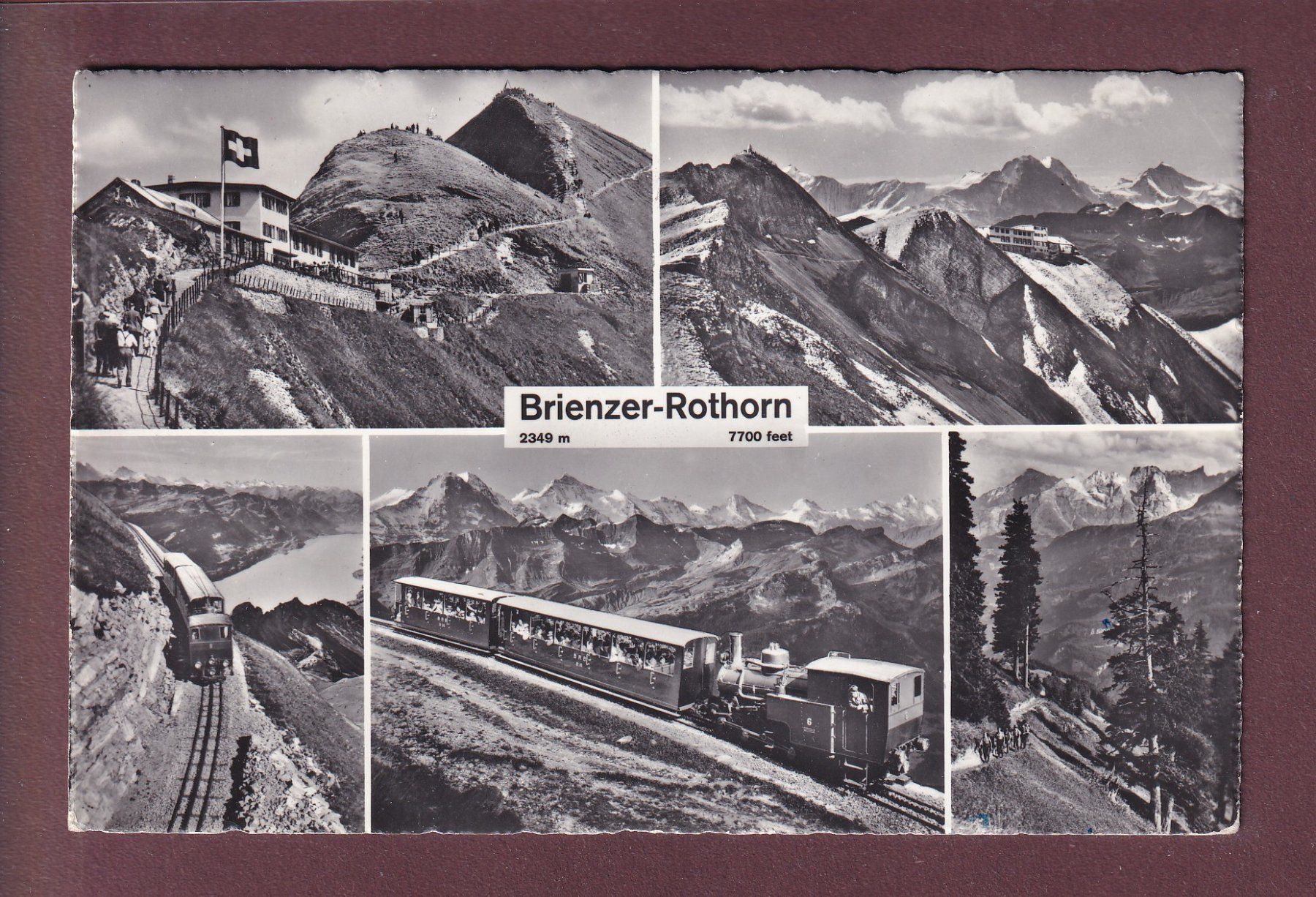 Cartoline postali: BRIENZER-ROTHORN - 5 Bilder - 1964 – Usato da Pully venduto da nicecards