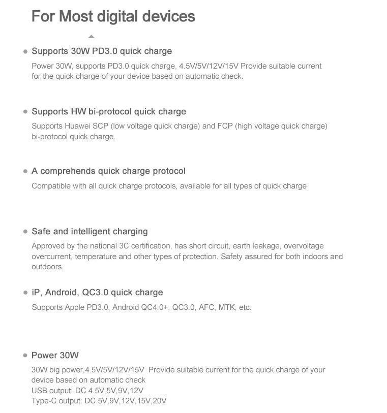 Caricabatterie: 30w Quick Charge 4.0 3.0 Multi-Ladegerät – Nuovo e nell'imballaggio originale da Unterägeri venduto da RmOnline 6