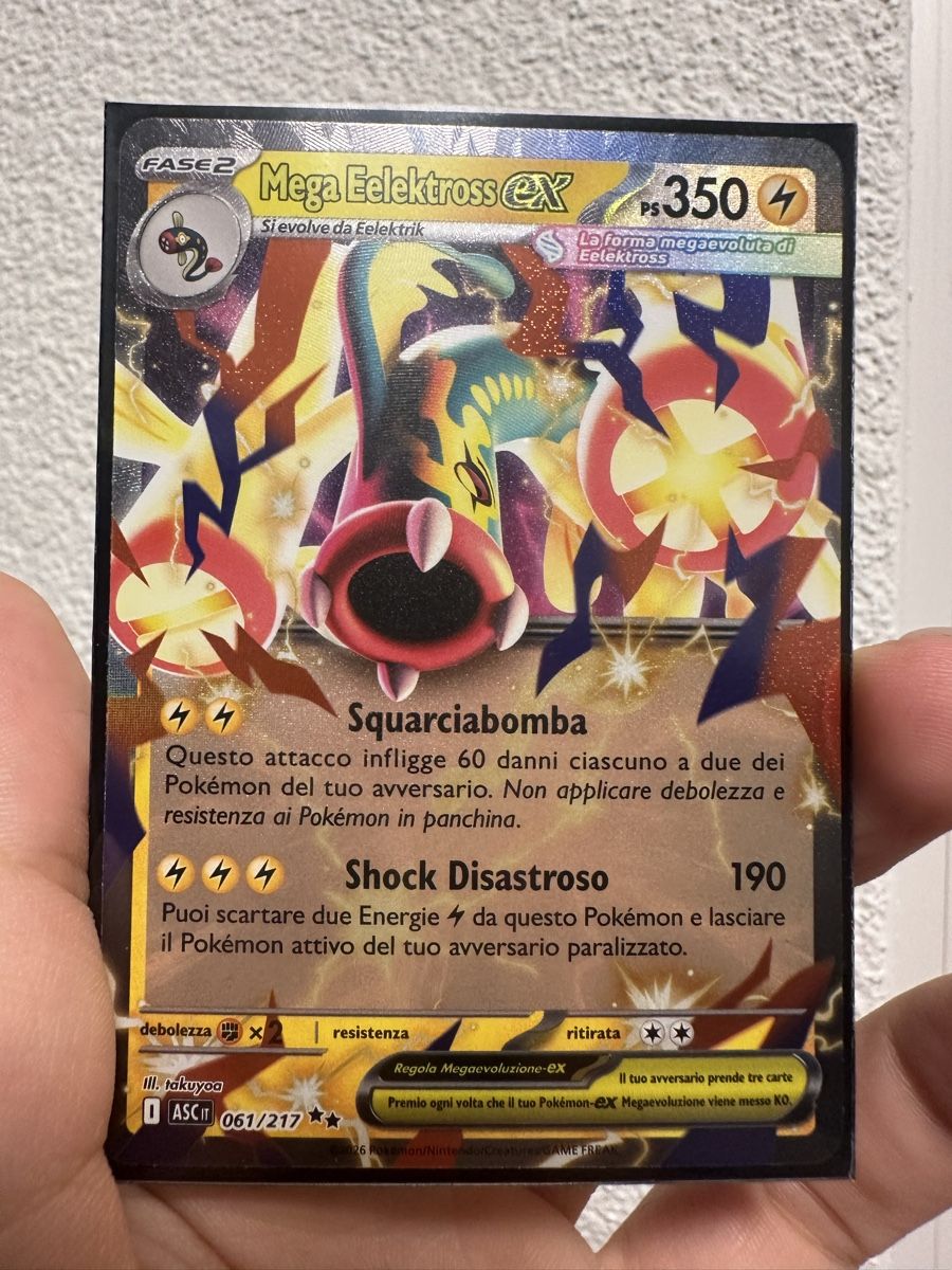 Pokémon Carte collezionabili: Mega Eelektross EX - ASC 061/217 - NM IT – Nuovo (secondo la descrizione) da Sirnach venduto da D.SecondChance