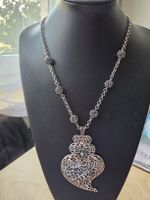 Lange Metall Modeschmuck Kette ca 80cm