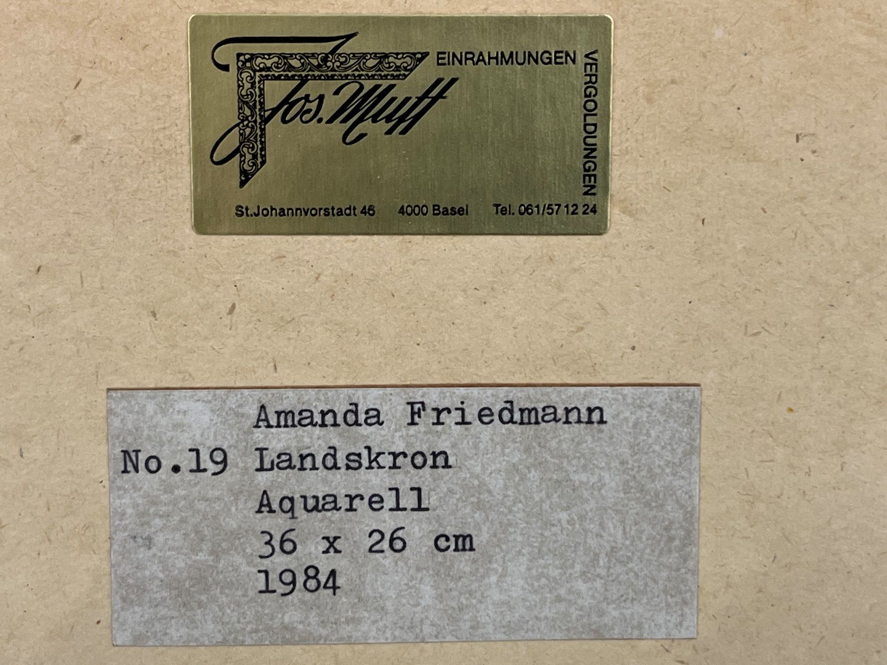 Dipinti: Amanda Friedmann Aquarelle – Usato da Basel venduto da PAUL_ART 9