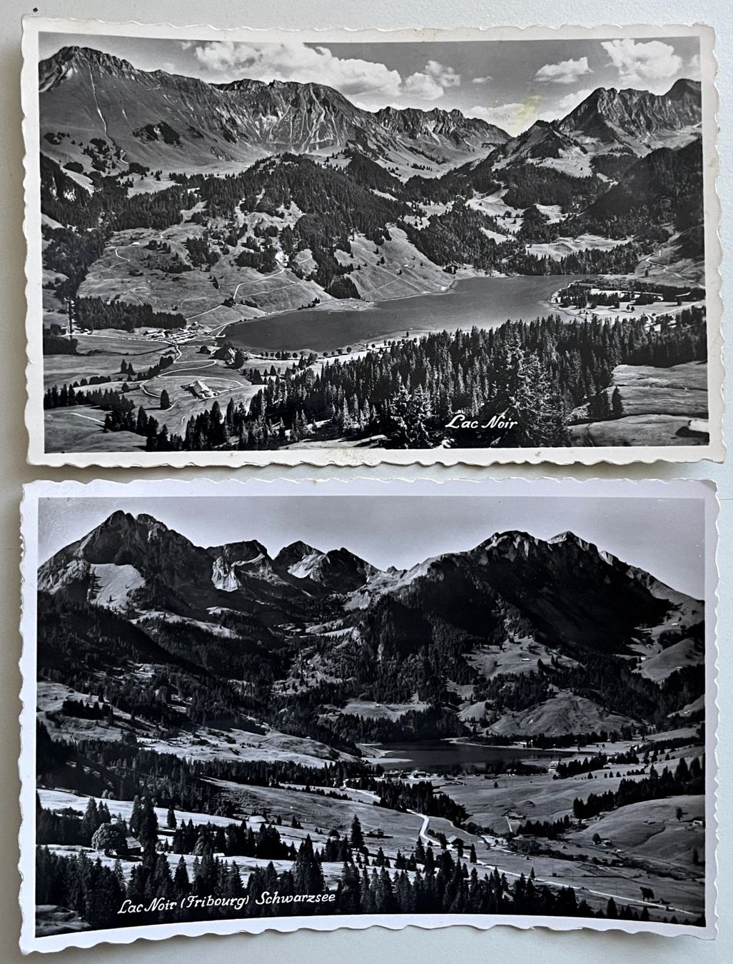 Cartes postales: Schwarzsee - Lac Noir - 2 Postkarten – D'occasion à Savagnier par Ne2065