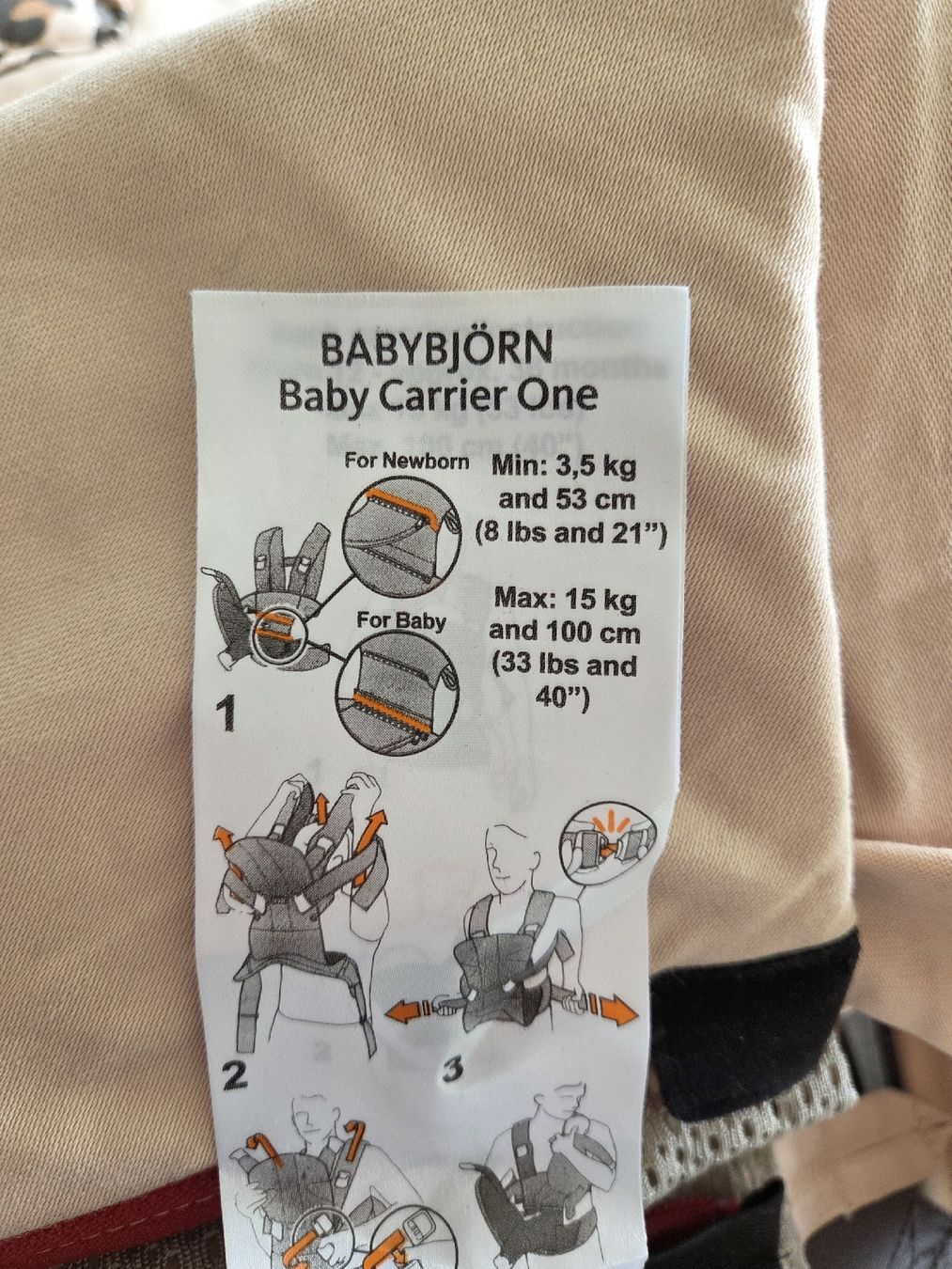 Babybjörn Bauch- & Rückentragen: Babybjörn Trage Carrier One – Neu (gemäss Beschreibung) aus Zürich von LeCaZh 3