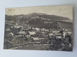 Alte Ansichtskarte: Wasen i.E., Dorfleben, Kirche, R21