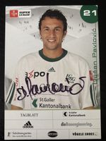 FC St. Gallen Autogrammkarte Dusan Pavlovic Saison 03/04