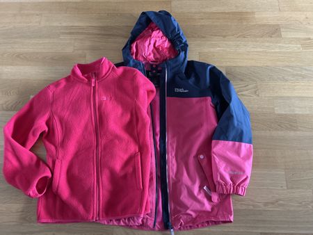 Jack Wolfskin 3-1 Texapore  Fleecejacke 2-teilig pink 1
