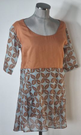 M 38 40 NIU Italia Tunika Bluse Ethno Boho feinste Baumwolle