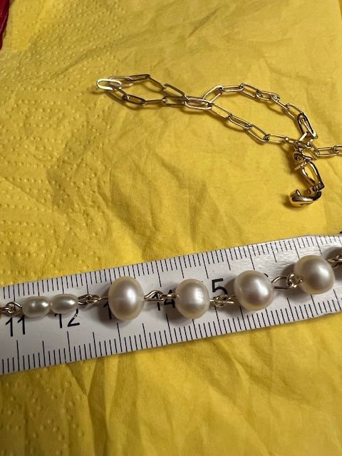 Catenine: Super schöne Perlenkette - vergoldete – Usato da Neerach venduto da romiping 5