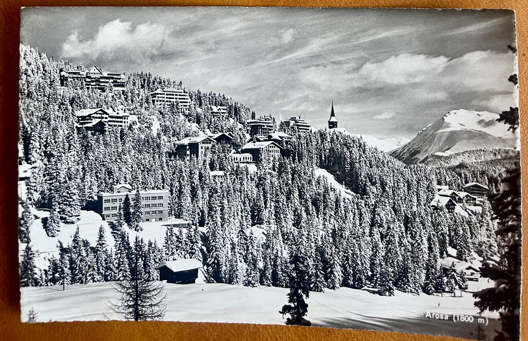 Cartoline postali: AK:  AROSA - Winter 1950 – Usato da Lutry venduto da Ediego
