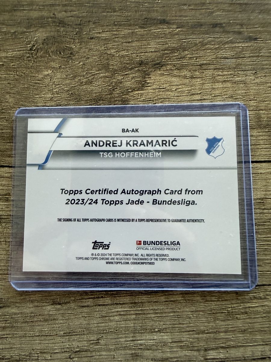 Topps Sammelbilder & Trading cards: Andrej Kramarić Topps Jade Autograph – Neu (gemäss Beschreibung) aus Koblenz von Maestro_TCG 1