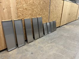 9 x Chromstahl Tablare für Regale NEU