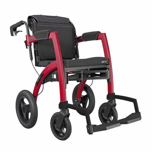 Ausili per la deambulazione: DER NEUE ROLLATOR ROLLZ PERFORMANCE IN RUBINROT – Nuovo e nell'imballaggio originale da Egg b. Zürich venduto da Santhema_AG 1