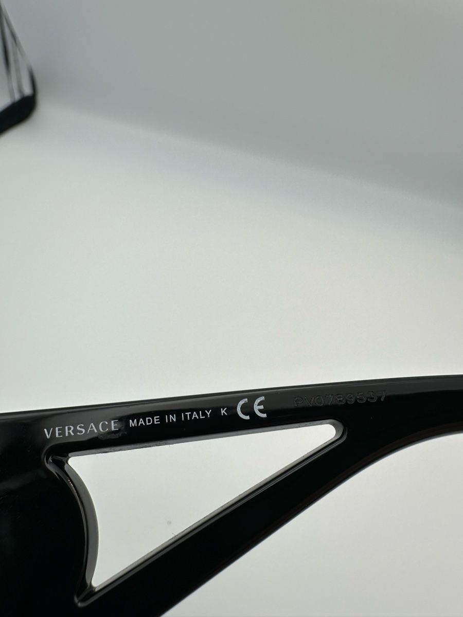 Versace Occhiali & Lenti: Versace Sonnenbrille Oversize Schwarz mit Wechselgläser – Usato da Schwende venduto da weesli 4