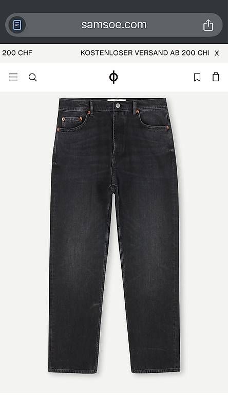 Samsøe Samsøe Jeans: Samsoe Samsoe - Eddie Black Blizzard 32/32 – Usato da Zürich venduto da Argentoeblu