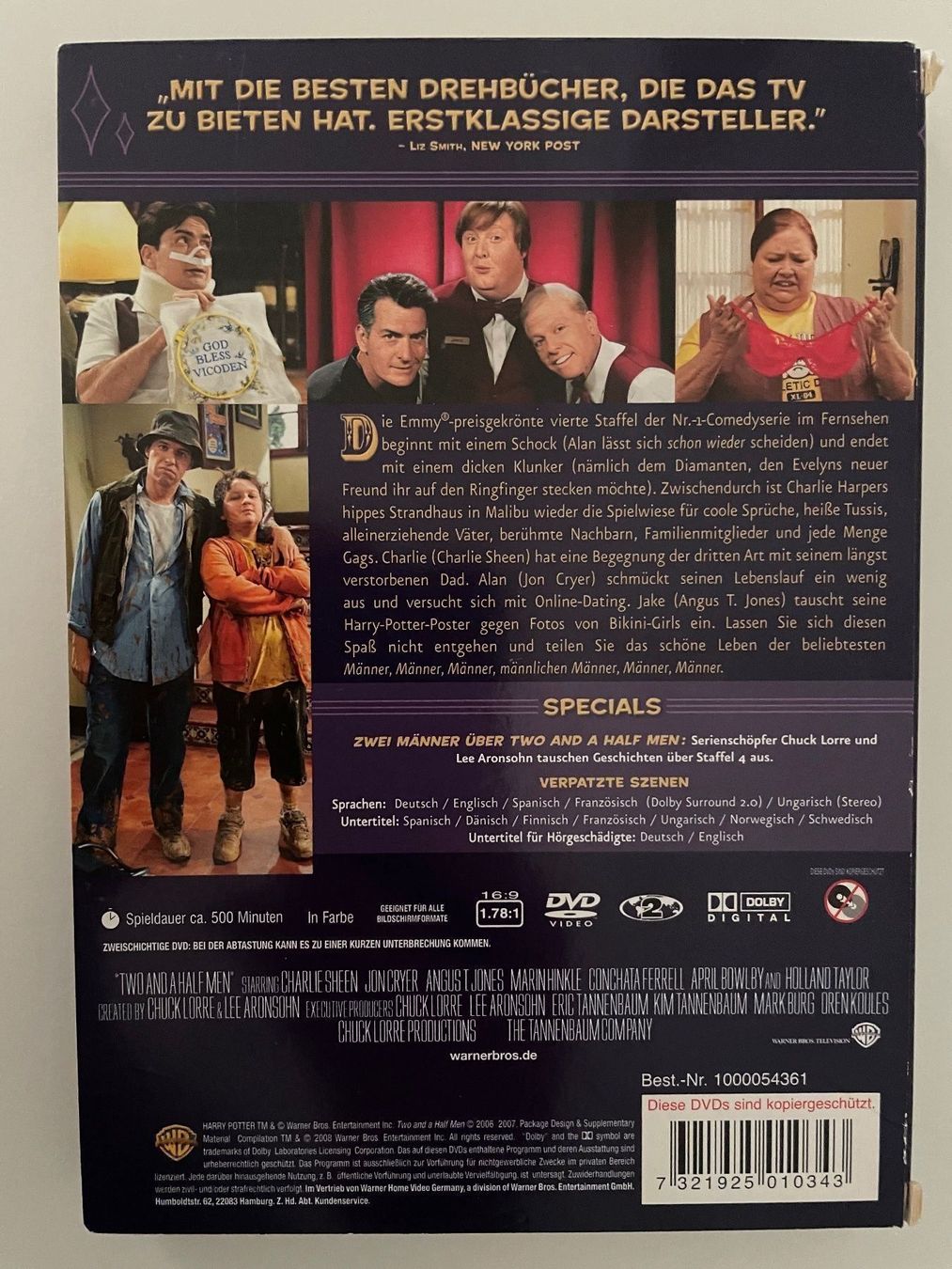 Tutti i DVDs: Two and a Half Men Season 4 – Nuovo (secondo la descrizione) da Riehen venduto da M.S.DVD 3