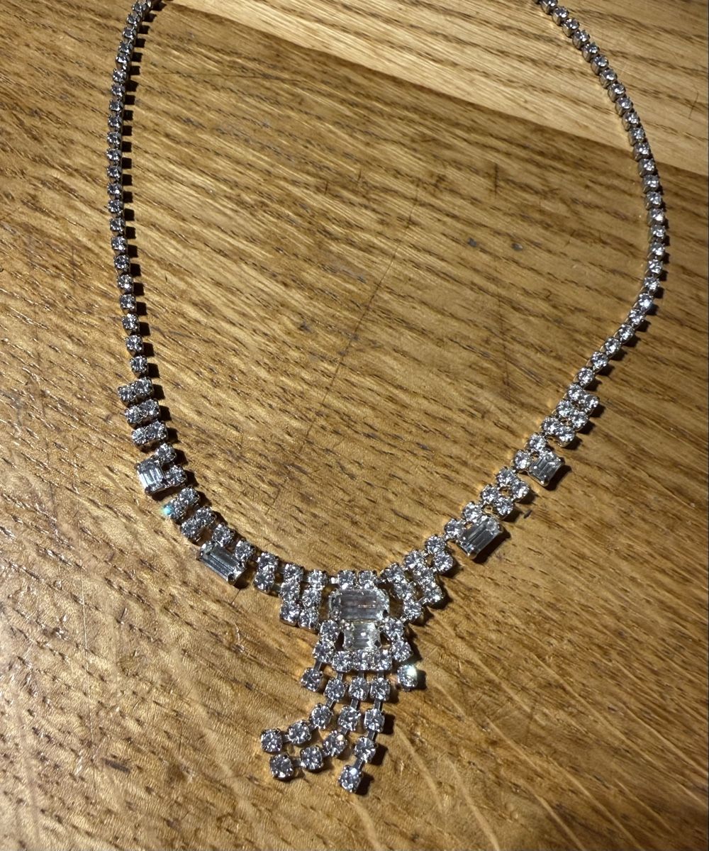Ketten: Collier Strass vintage Stil – Gebraucht aus Siebnen von koschitoschi