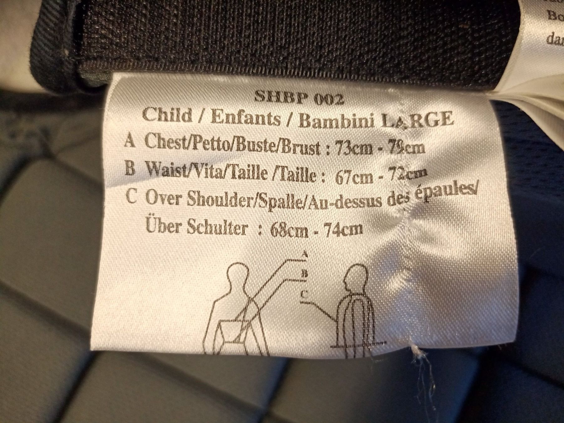 Altro abbigliamento per bambino: Reitsport / Rückenpanzer – Usato da Oberegg venduto da A-Z.Handel.Loehrer 2