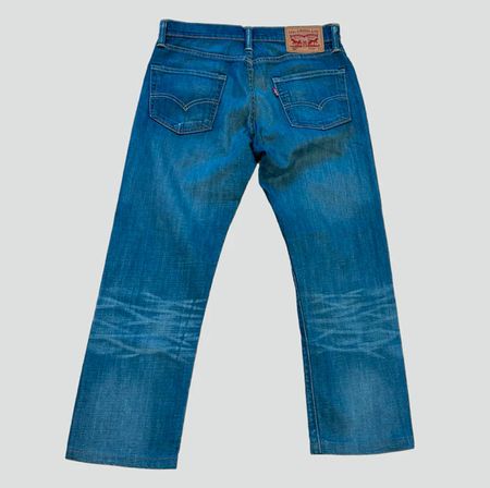 Men's Levi's 504 Straight Leg Jeans W29 L32 Blue Denim Pants