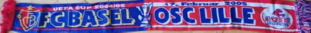 Fussballschal FC Basel vs OSC Lille UEFA Cup 2004/05