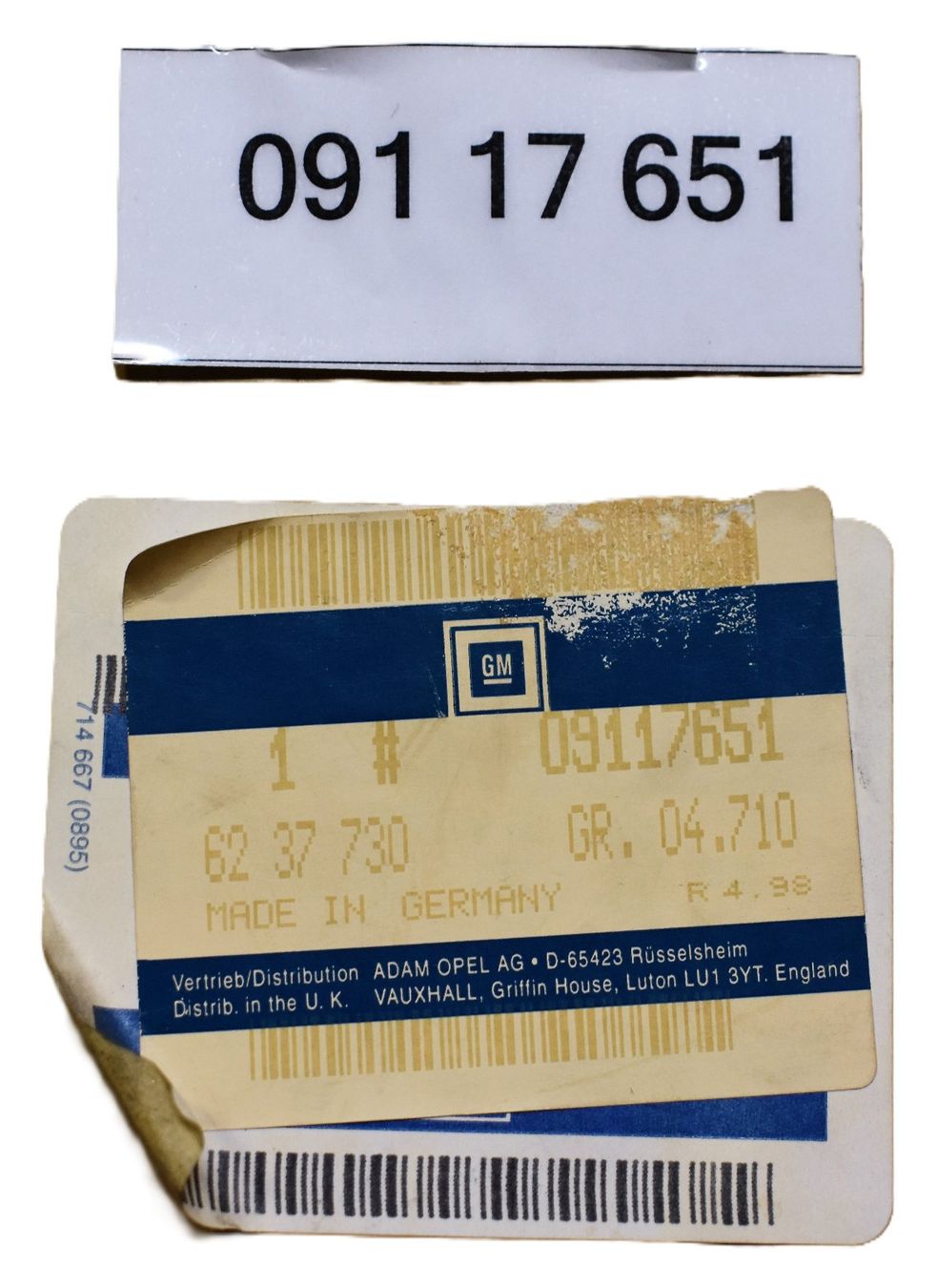Opel Tutti pezzi di ricambio auto: Opel ABS Steuergerät Hydraulikblock - 9117651 – Nuovo (secondo la descrizione) da Buchs SG venduto da Sulserag 3