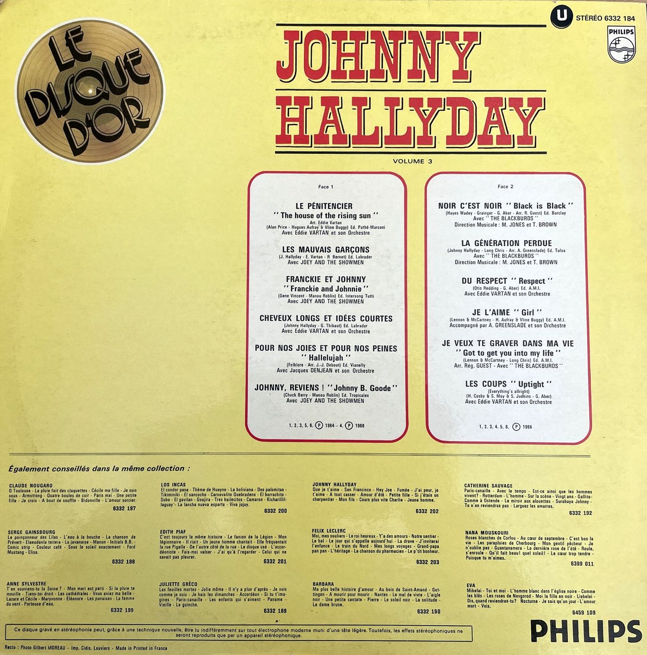 Schallplatten: Johnny Hallyday - Le disque d'or – Gebraucht aus Savagnier von Ne2065 1