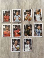 Lot de 10 cartes foot joueurs variés bon état