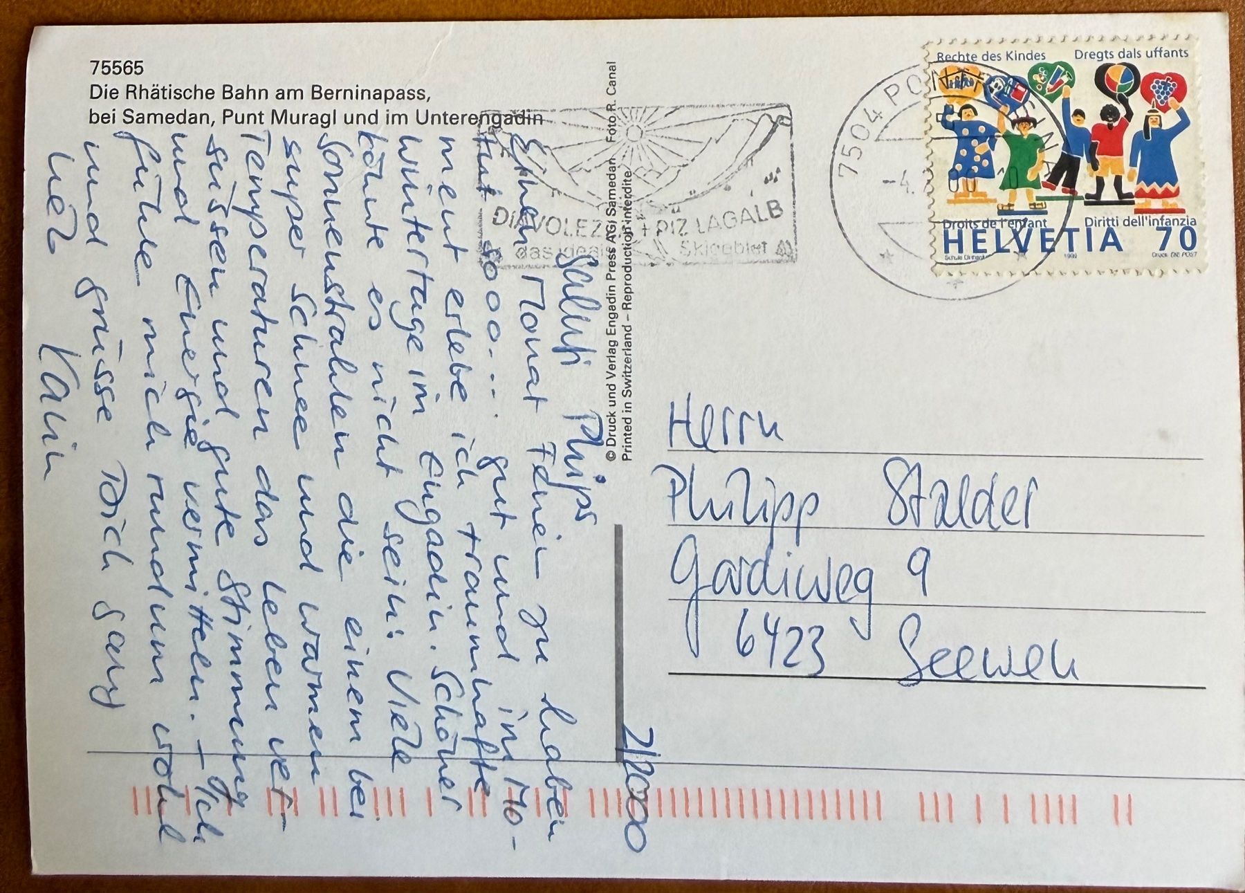 Cartes postales: Berninapass - Rhätische Bahn - AK – D'occasion à Lutry par Ediego 1