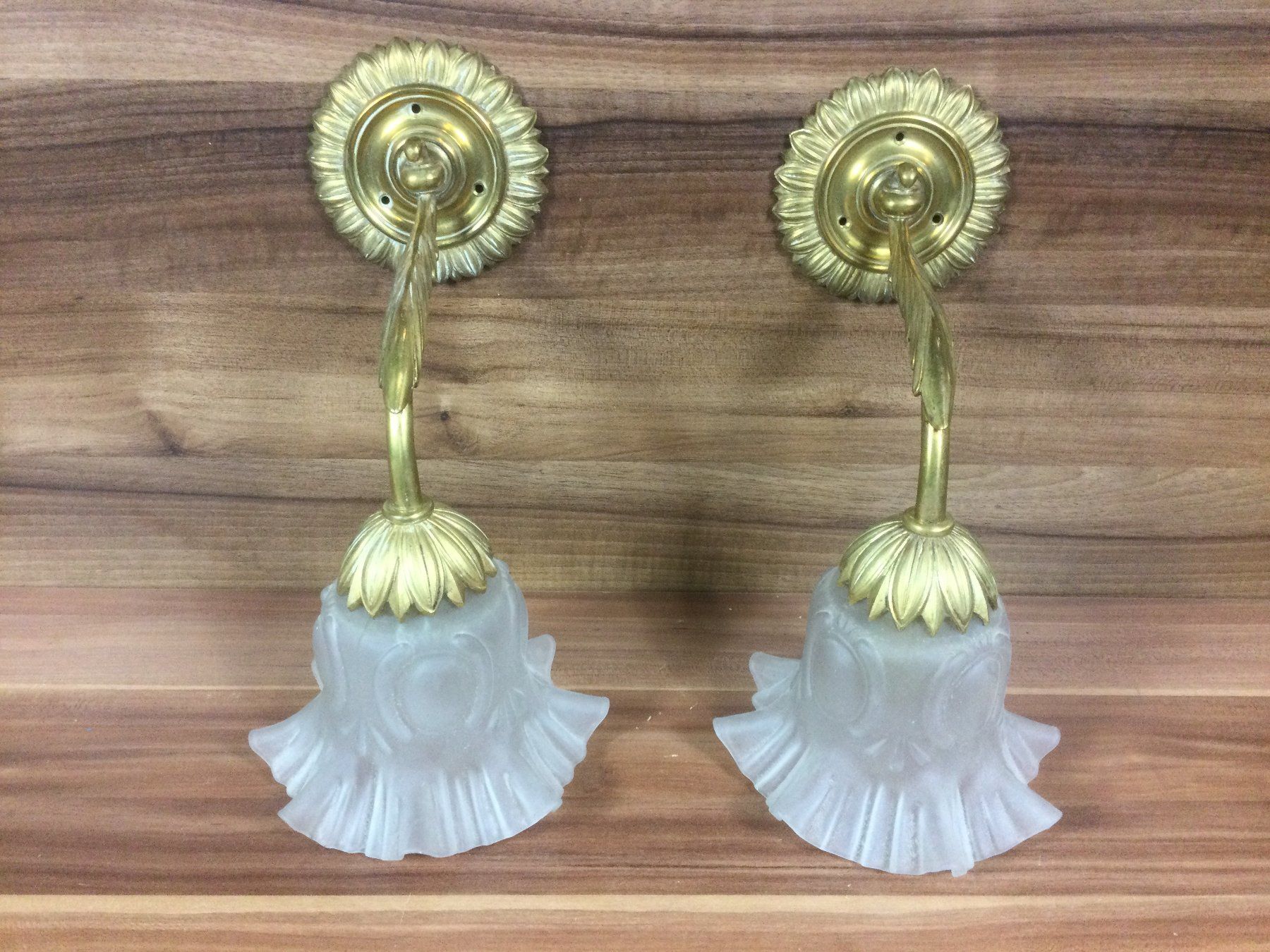 Lampes: Gebrauchte schöne Messing Wandlampen – D'occasion à Wangen SZ par kuriosum12