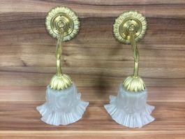 Gebrauchte schöne Messing Wandlampen