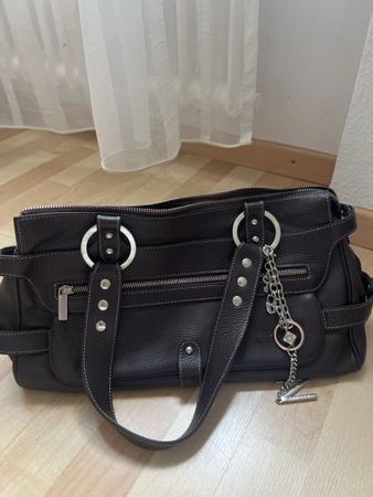 Elegante Ledertasche von NAVYBOOT, dunkelbraun, NEU