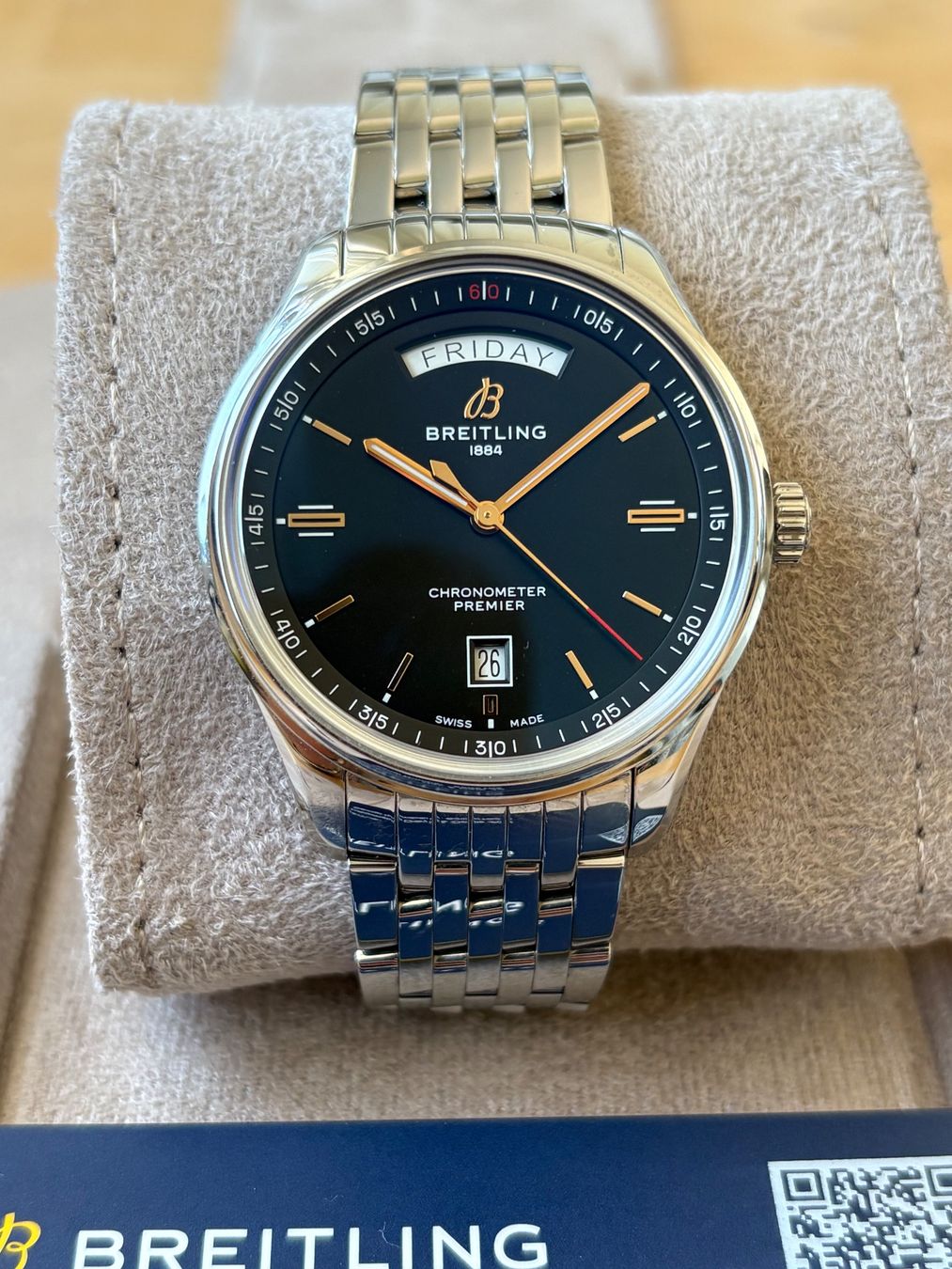 Breitling Uhren: BREITLING Premier Day Date Automatic 40 Fullset – Gebraucht aus Birsfelden von Mynos 1