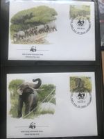 Sri Lanka 1986 Satz WWF Asiatischer Elefant Ersttagsbriefe