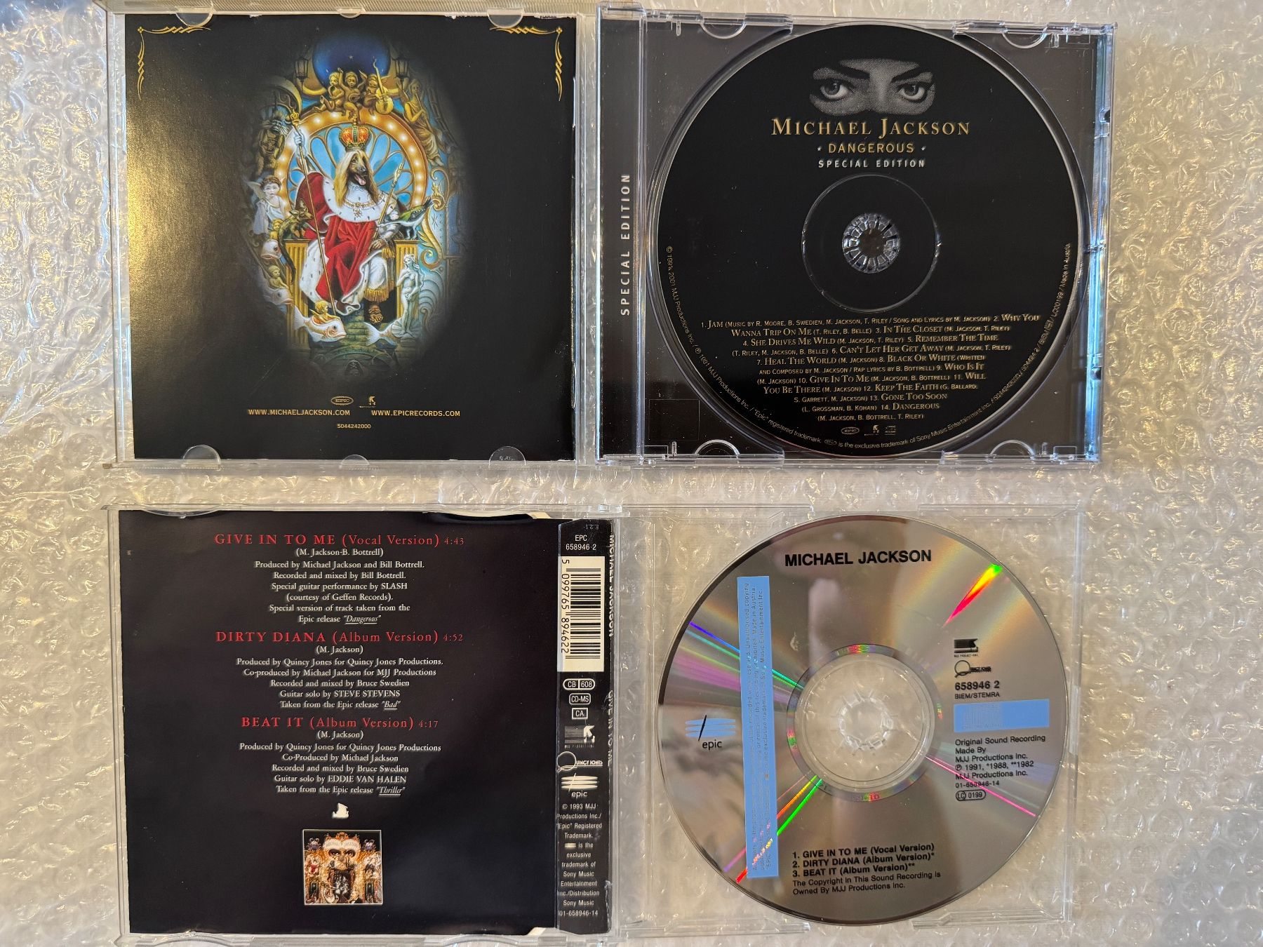 CD: 2 x Michael Jackson - Dangerous (spec. Edit.) & Maxi Singel – Usato da Duggingen venduto da Kisha010 1