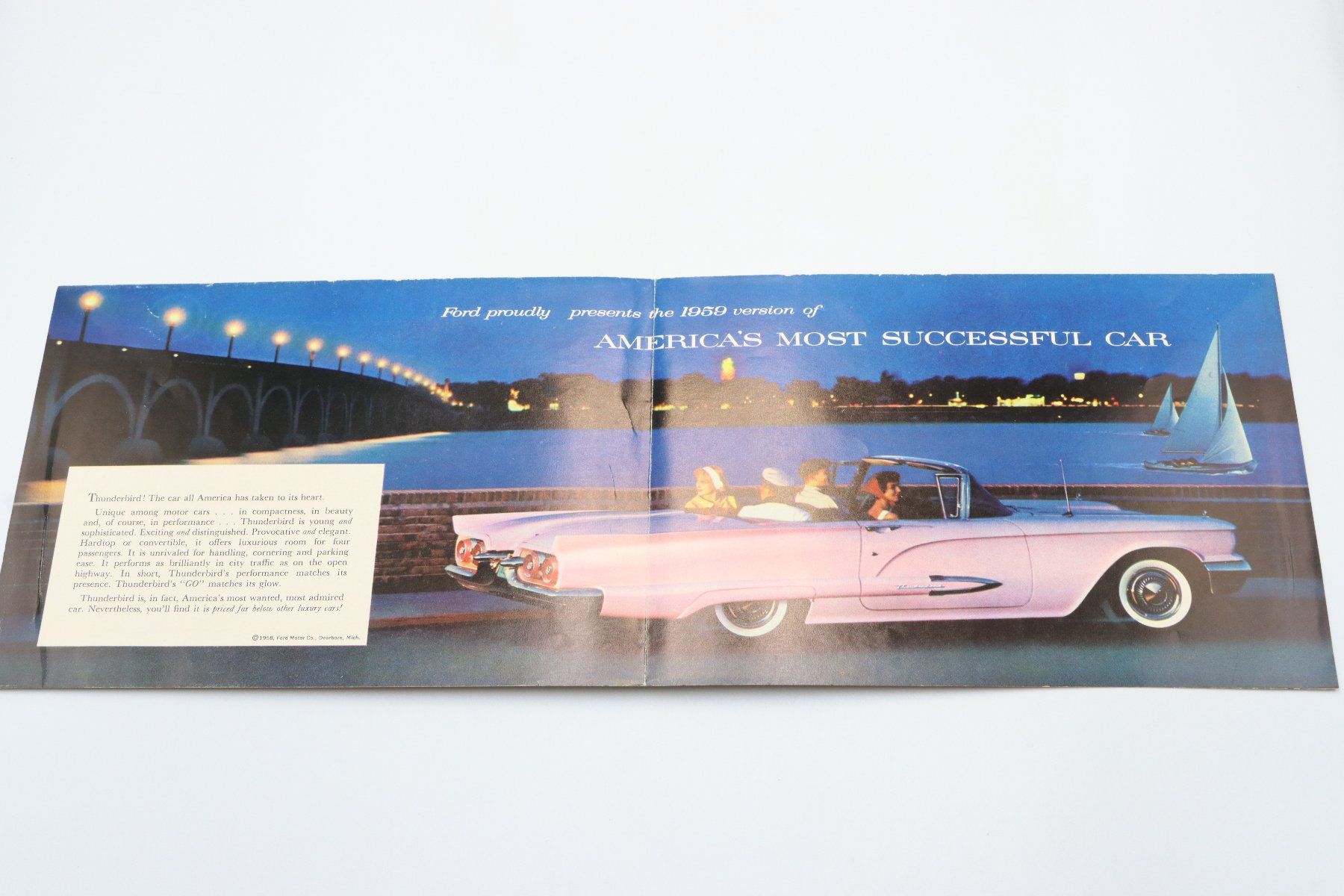 Ford Dokumente: Ford Thunderbird 1959 Prospekt – Gebraucht aus Bühl b.Aarberg von Collectorpassions 2
